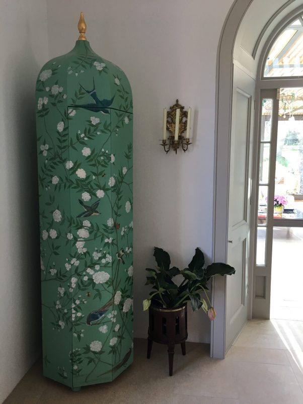 Solid Painted Campaign Wardrobe - Green - Image 3